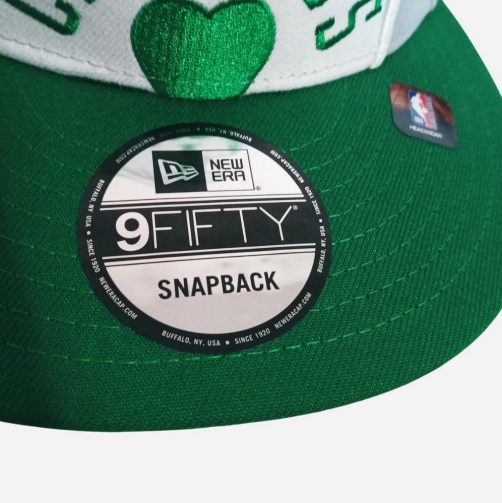 SOLD!!! New Era Boston Celtics Green and Gray Snapback Cap - Picture 4 of 6